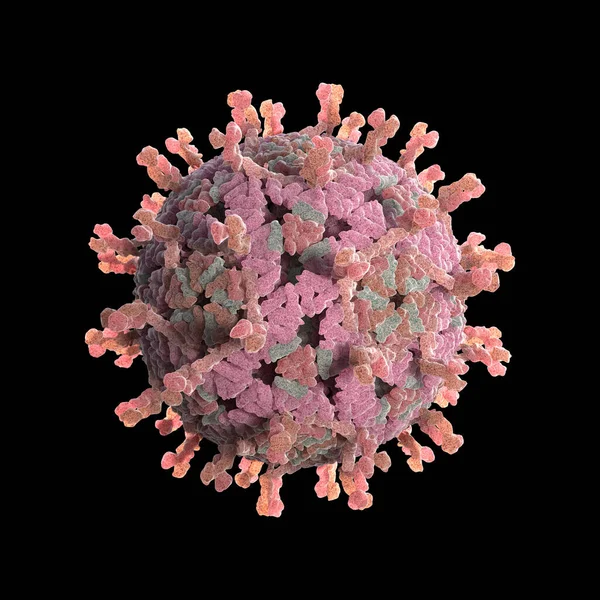 Rotavírus Vírus Muito Contagioso Que Causa Diarreia Ilustração — Fotografia de Stock