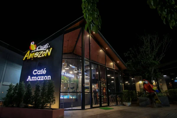 Chon Buri Thailand December 2021 Cafe Amazon December 2021 Cafe — Stockfoto