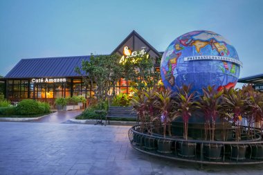 Phitsanulok, Tayland - 15 Ekim 2018: Cafe Amazon, Phitsanulok Eyaleti, Tayland. Tayland 'da ünlü bir Tayland kahve dükkanı..