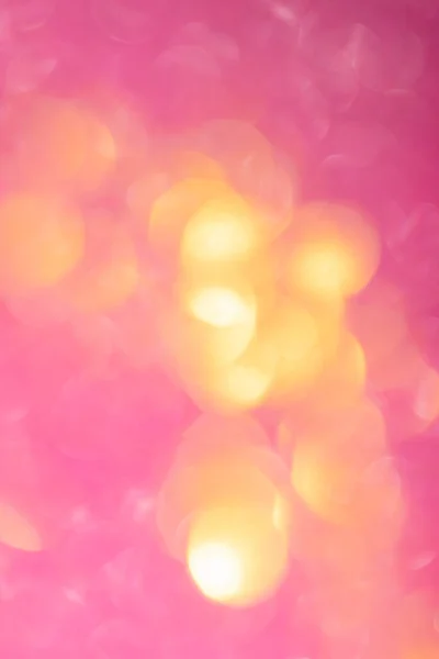 Размытое Боке Фон Розовый Желтый Блестки Праздничный Шимми Вертикальный Фон — стоковое фото