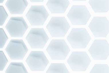Yaratıcı projeniz için 3D mavi bal peteği geometrik deseni