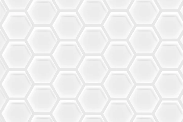 Weergave Van Wit Honingraat Geometrisch Patroon Voor Creatieve Project — Stockfoto