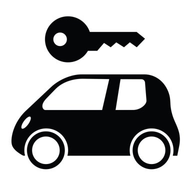 Anahtarlı kiralık araba posteri