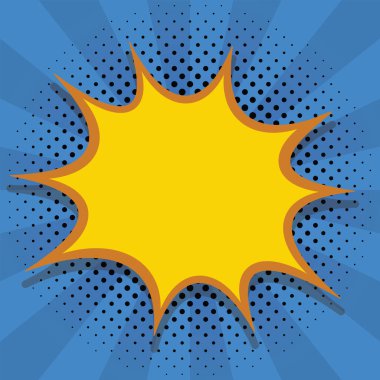 Kopyalama alanı olan pop sanat patlaması bulutu