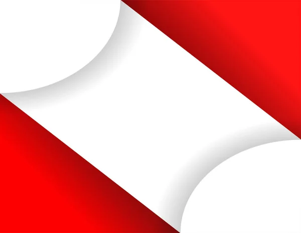 Simple Fond Rouge Blanc Avec Espace Copie — Image vectorielle