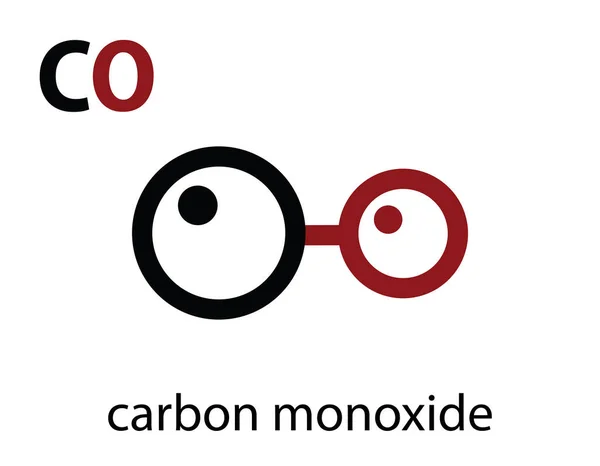 Monóxido Carbono Molécula — Archivo Imágenes Vectoriales