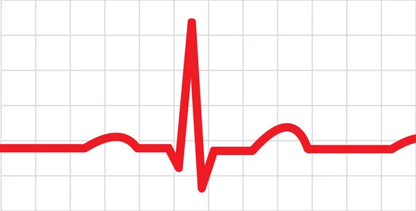 Κόκκινο Καρδιακό Ρυθμό Καρό Φόντο — Διανυσματικό Αρχείο