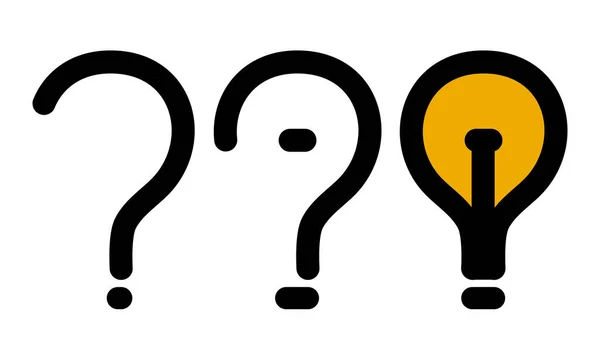 Question Mark Idea Concept — Stock Vector