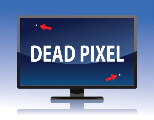 Lcd Com Pixels Mortos — Vetor de Stock