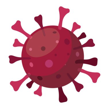 Corona virüsü soyut, vektör çizimi 