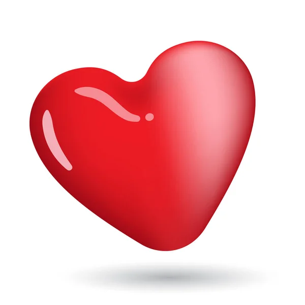Farbe Des Roten Herzgradienten Vektorillustration — Stockvektor