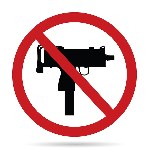 Sem Armas Fogo Carruagem Armas Proibidas Ilustração Vetorial — Vetor de Stock