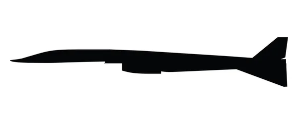 Avion Combat Silhouette Bombardier Avion Combat Illustration Vectorielle — Image vectorielle