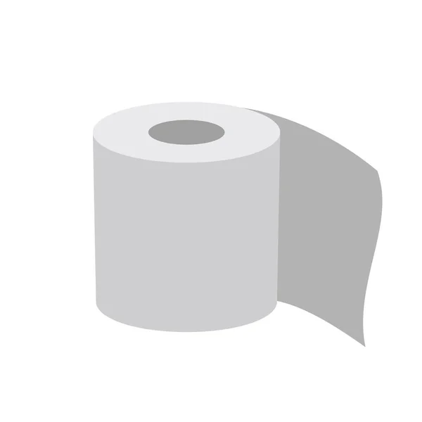 Рулон Туалетной Бумаги Векторная Иллюстрация — стоковый вектор