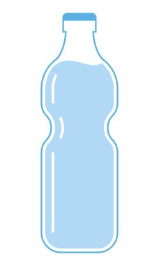 Basit kapaklı su şişesi, ağ simgesi