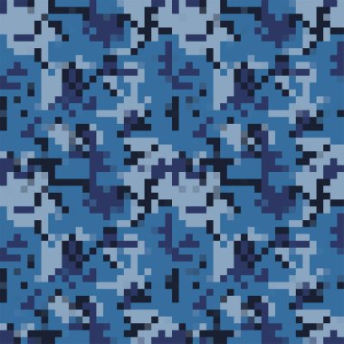 Kamuflaj deseni mavi piksel
