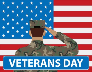 Asker ve UISA bayrağının arka planı, Gaziler için gündüz web simgesi