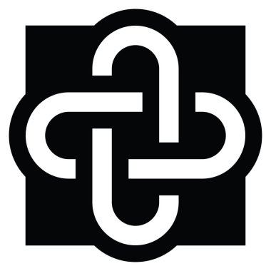 Solomon düğümleri siyah arkaplan