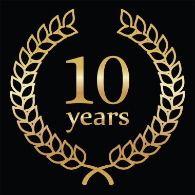 çelenk siyah 10 yıl, web simgesi