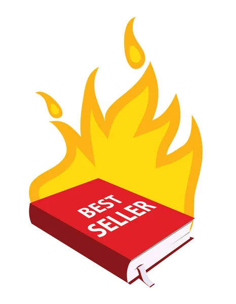Best Seller Boek Web Icon — Stockvector