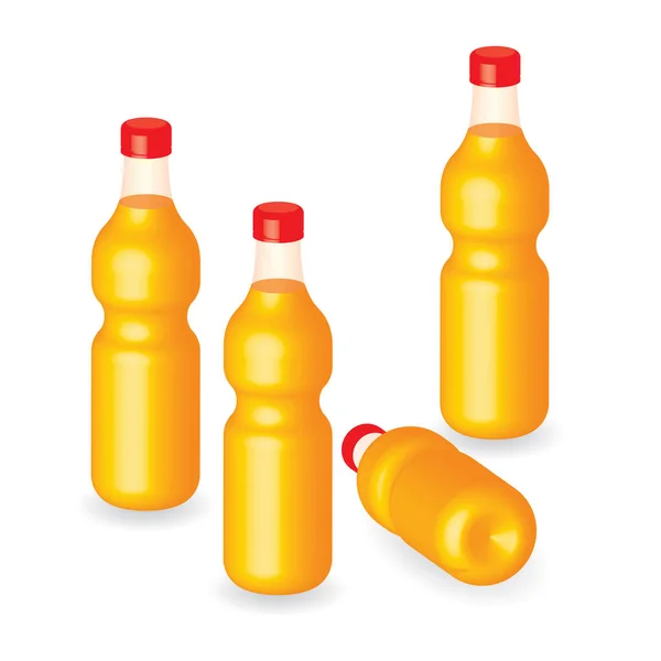 Flasche Orange Web Symbol — Stockvektor