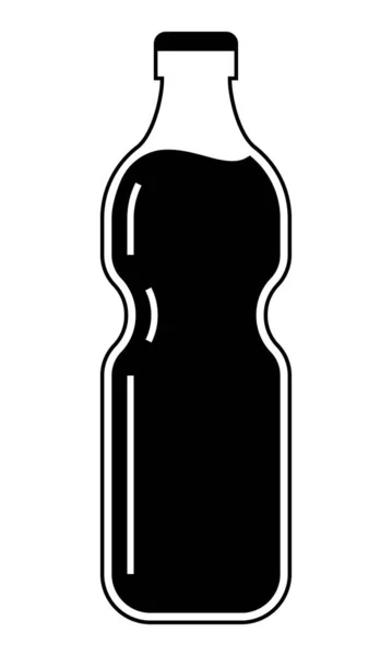Flasche Mit Einfachem Verschluss Web Symbol — Stockvektor