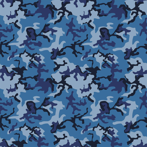 camouflage pattern blue background