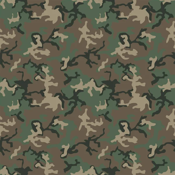Kamouflage Mönster Grön Bakgrund — Stock vektor