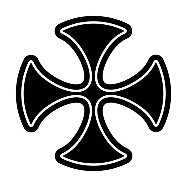 Хрест Подрібнювачів Веб Значок — стоковий вектор