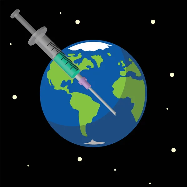 Farbiges Symbol Für Impfstoffe — Stockvektor
