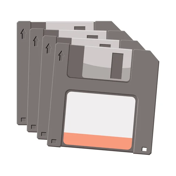 Farbsymbol Für Disketten — Stockvektor