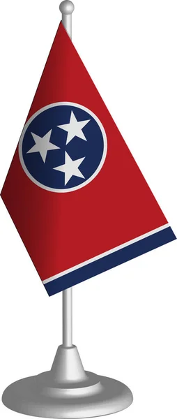 Tabulka Vlajka Tennessee Web Ikona — Stockový vektor
