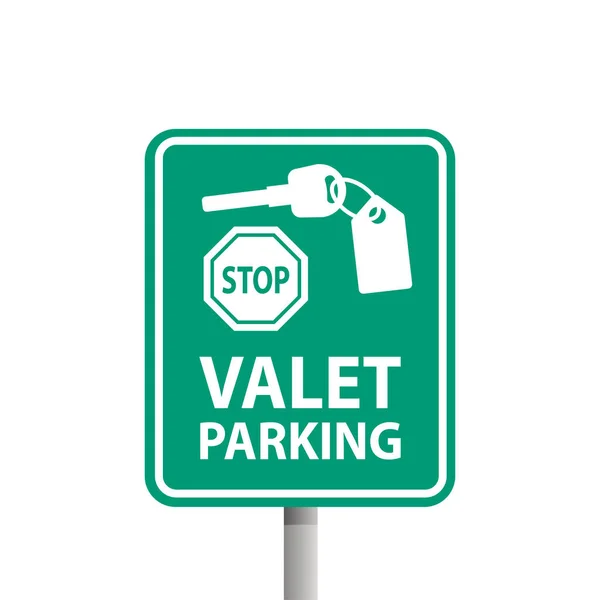 stock vector valet parking sign key, web icon