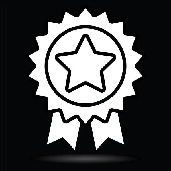 Pečeť Symbolem Hvězdy Vektorová Ilustrace — Stockový vektor