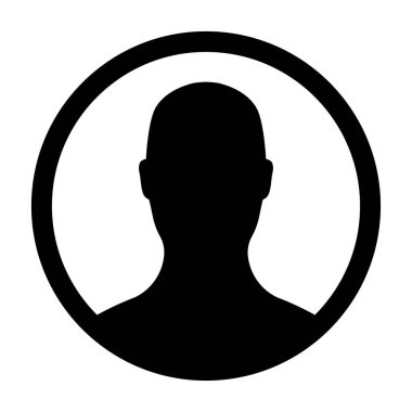 Siluet simgesi, vektör illüstrasyonu