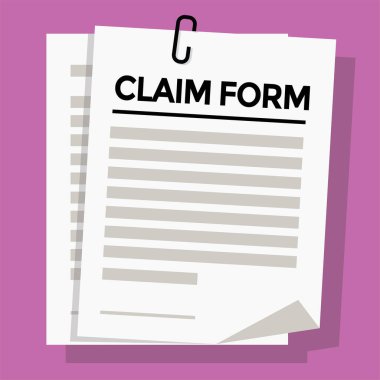 iddia formu, ataç, vektör illüstrasyonu ile iliştirilmiş kağıtlar 