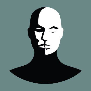 mens silhouette icon, vector illustration 