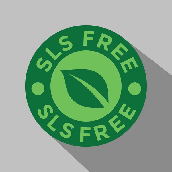 Sls Безкоштовний Гумовий Тампон Зелений Колір Векторні Ілюстрації — стоковий вектор