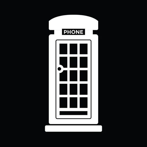 Телефонная Будка Белый Вектор — стоковый вектор