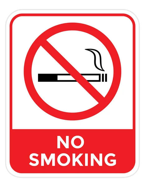 喫煙記号やアイコン 赤と白の色 ベクトル図はありません — ストックベクタ