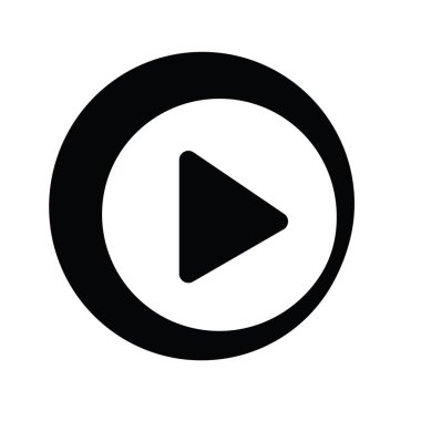 çalma düğmesi, siyah ve beyaz, vektör illüstrasyonu 