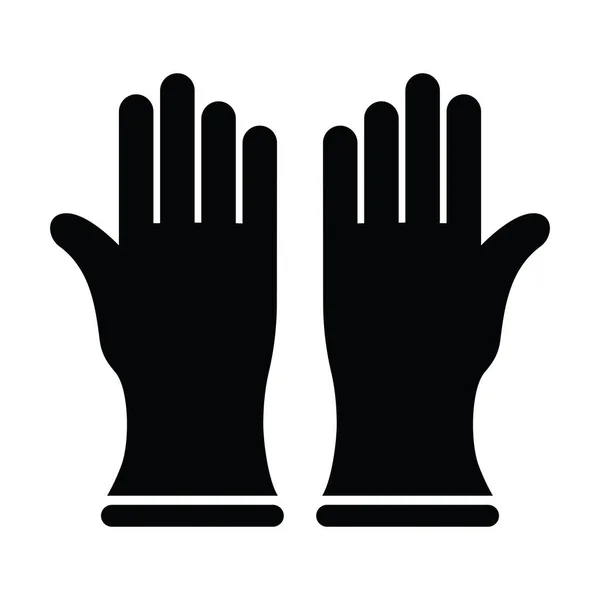 Schutzhandschuhe Simle Icon Vektorillustration — Stockvektor