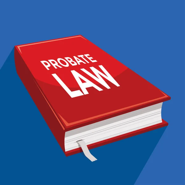 Blobate Law Αναστολή Κόκκινο Βιβλίο Διανυσματική Απεικόνιση — Διανυσματικό Αρχείο