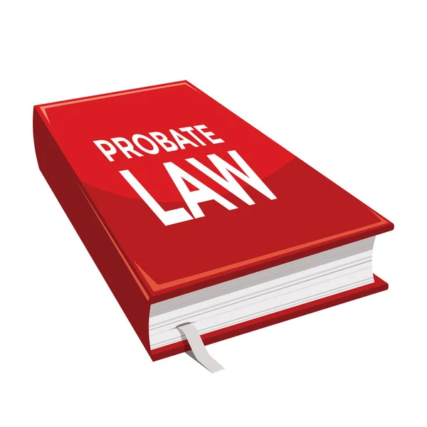 Blobate Law Αναστολή Κόκκινο Βιβλίο Διανυσματική Απεικόνιση — Διανυσματικό Αρχείο
