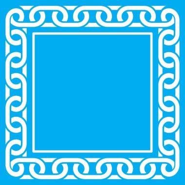 Zincir çerçeve, pürüzsüz, vektör illüstrasyonu 