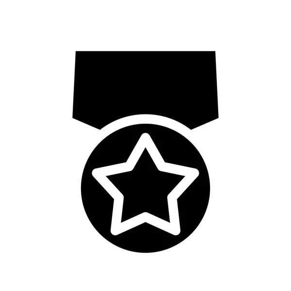 Medaile Řád Dekorace Hvězda Vektorová Ilustrace — Stockový vektor