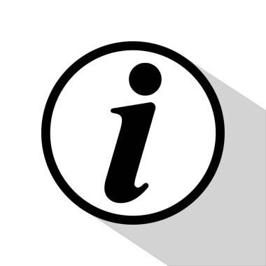 Gölgeli vektör bilgi simgesi