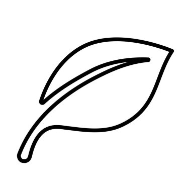 Yaprak çizgisi simgesi, vektör illüstrasyonu 