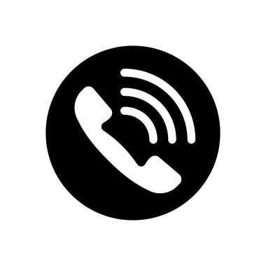 Telefon Simgesi Vektörü Basit Tasarımı