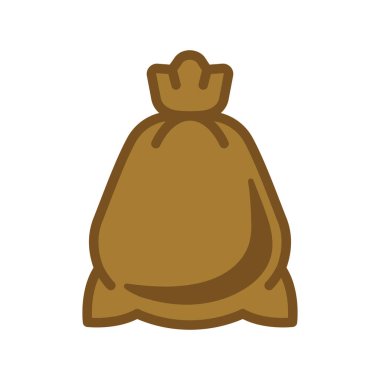 çanta basit simgesi, vektör çizim 